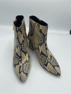 Cole Haan Eva Snake Print Ankle Boot